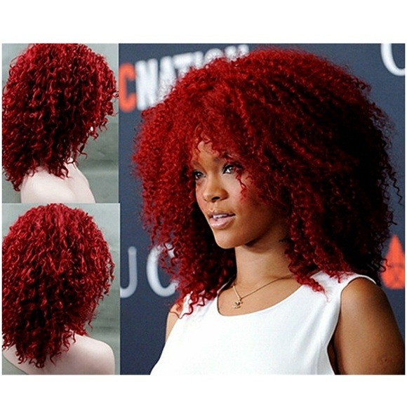 Dark Red Beauty Curly Wig