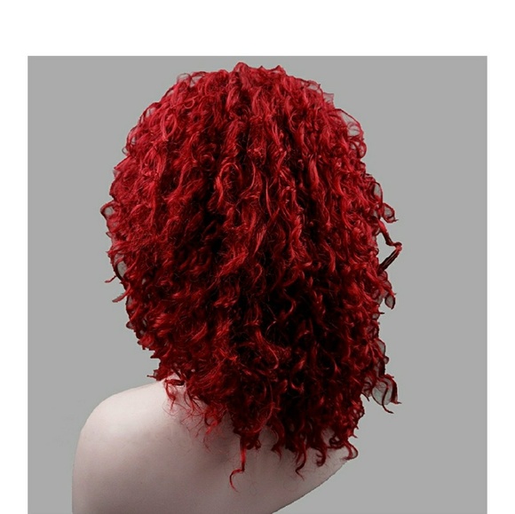 Dark Red Beauty Curly Wig main image 4