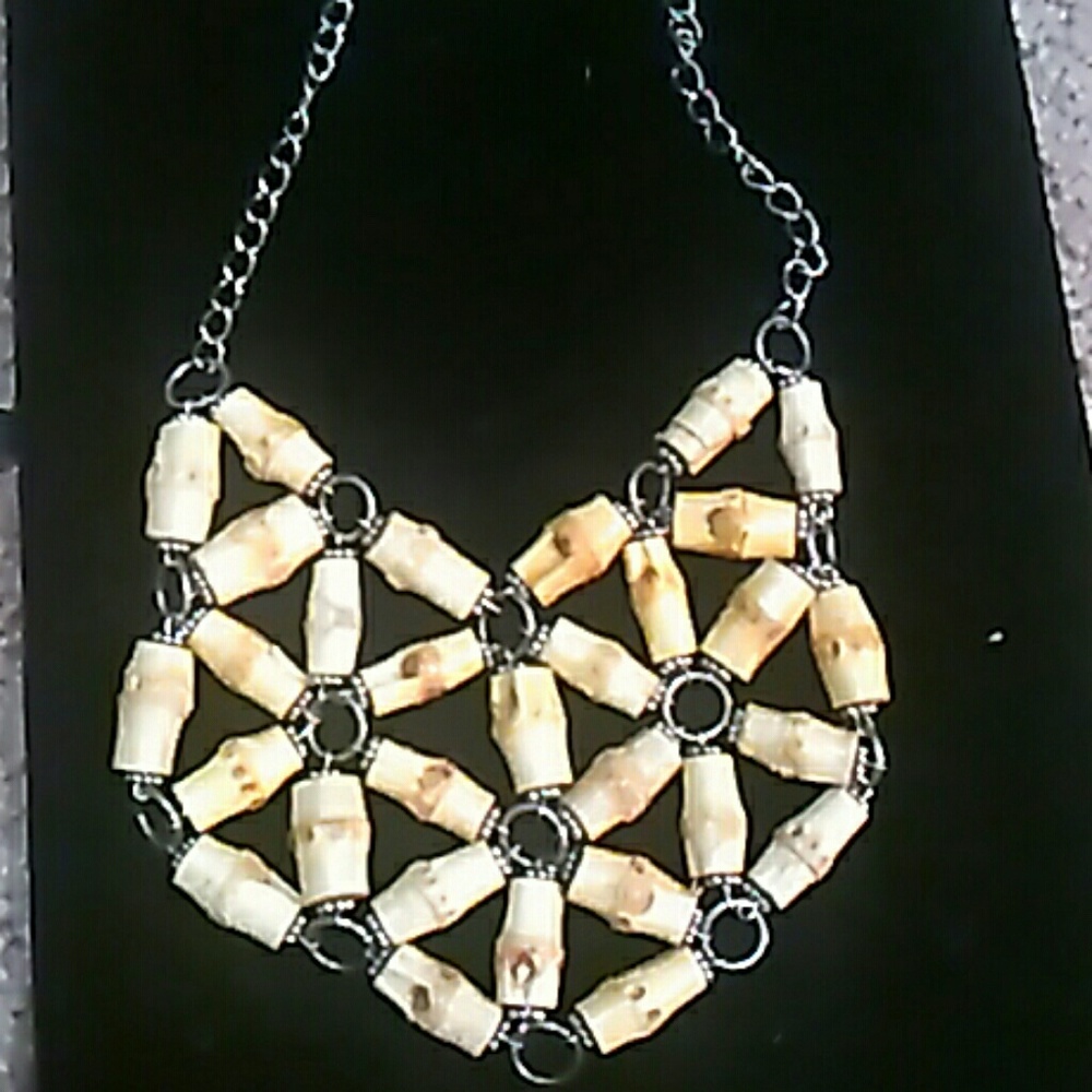 Bamboo statement necklace