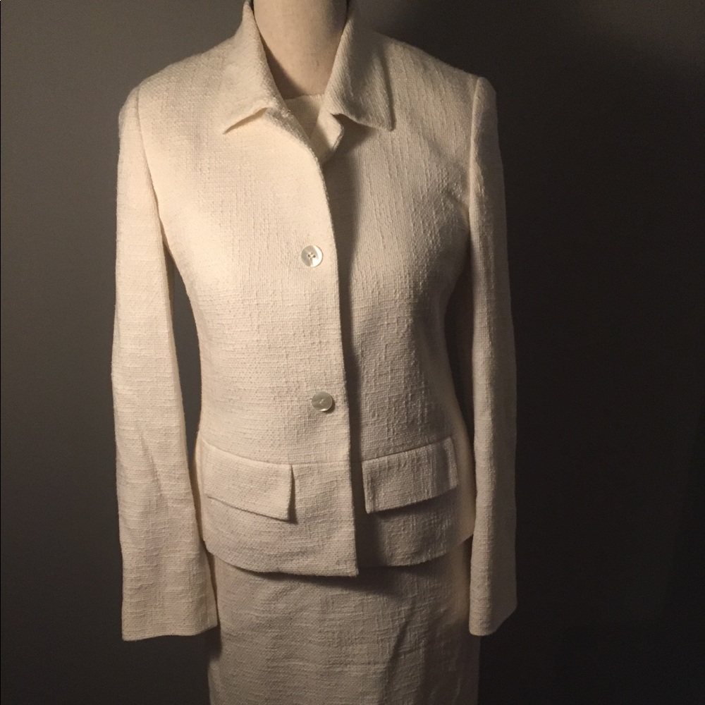 Three-Piece Harold's Cream Suit