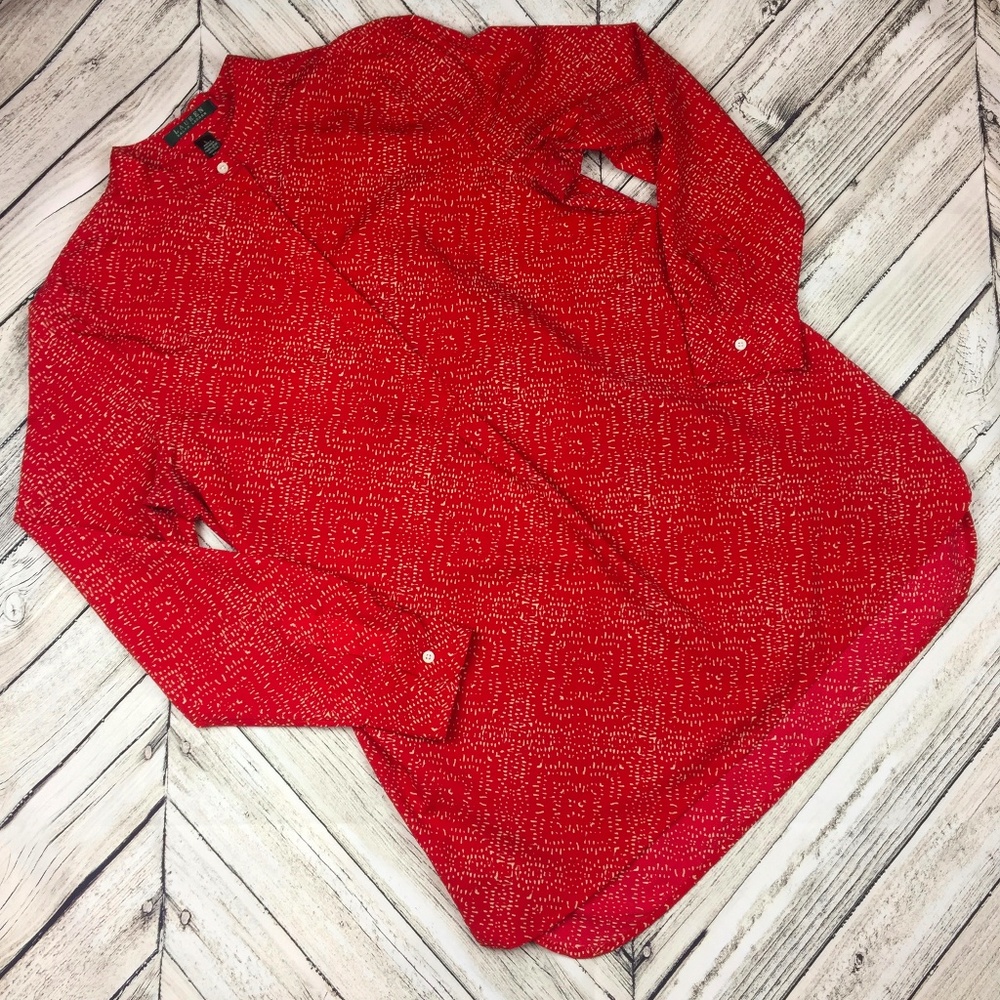 Ralph Lauren 1/2 Button Down Blouse