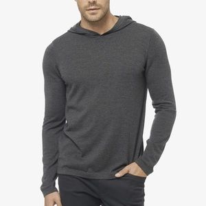 Men's Black Featherweight Wool Cashmere Hoodie