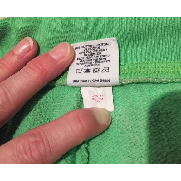 Victoria's Secret PINK Terry Lounge Pants GREEN S - Picture 4 of 6