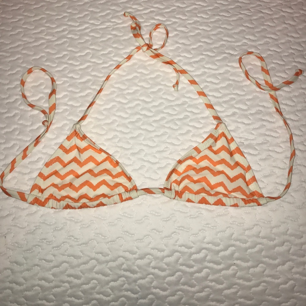 Lisa Curran Chevron Triangle Bikini Top