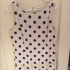 Black and White polka dot Loft Dress