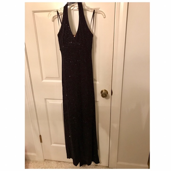 Sparkling Black Formal Long Dress - Picture 2 of 3