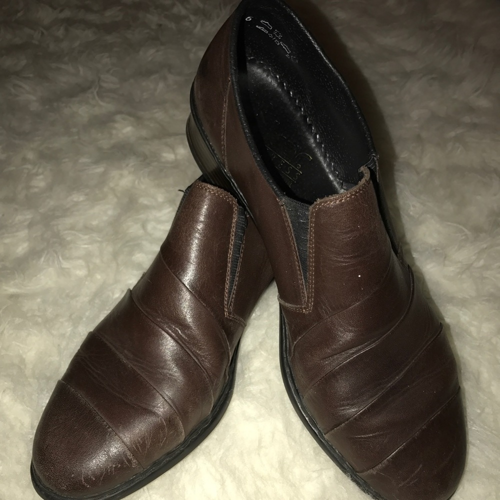 Rieker tailored leather brown shoes