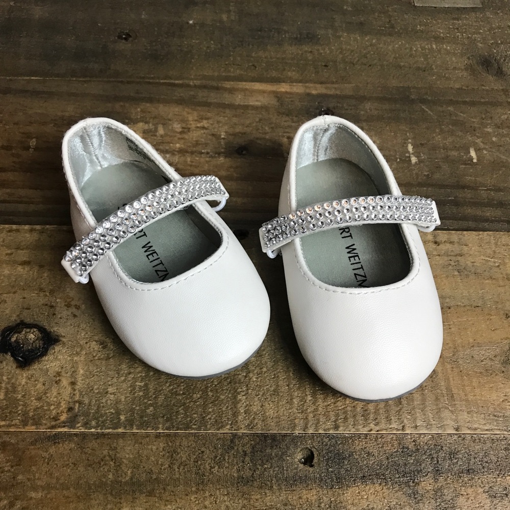 Stuart Weitzman Baby Suger White Infant Shoes 2