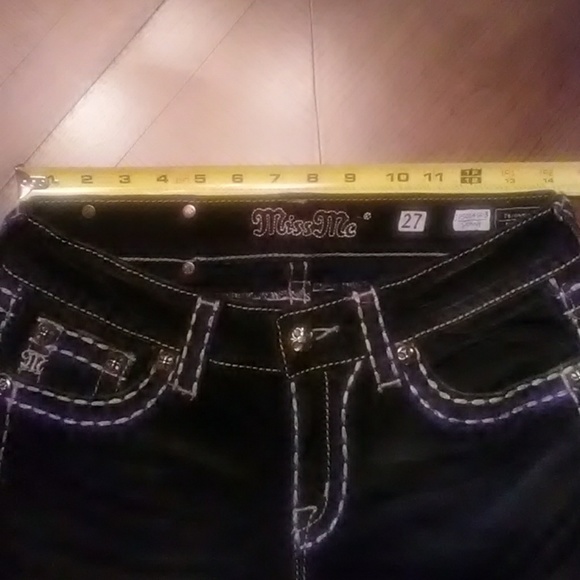 ***SOLD****Miss Me Black Skinny Jeans - Picture 8 of 8