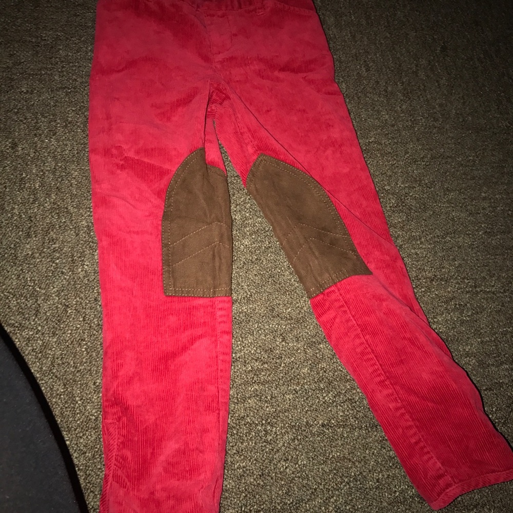 Girls Ralph Lauren Red Riding Corduroy Pants