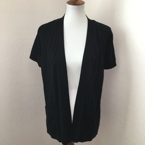 Soma Short Sleeves Open Front Cardigan Women's L