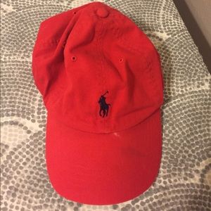 Red Polo hat