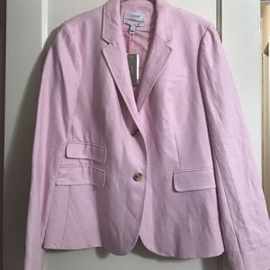 J Crew Linen Schoolboy Blazer. Super cute NWT. 12