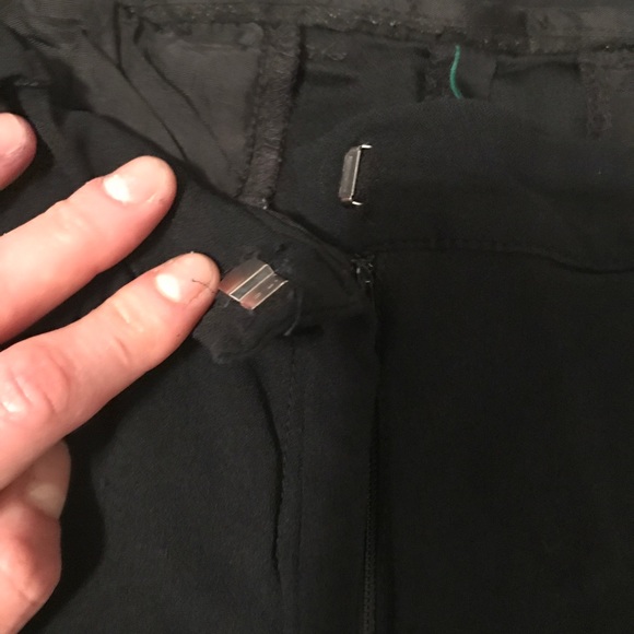 ❤️BENETTON - black chiffon pants with pockets - Picture 6 of 8