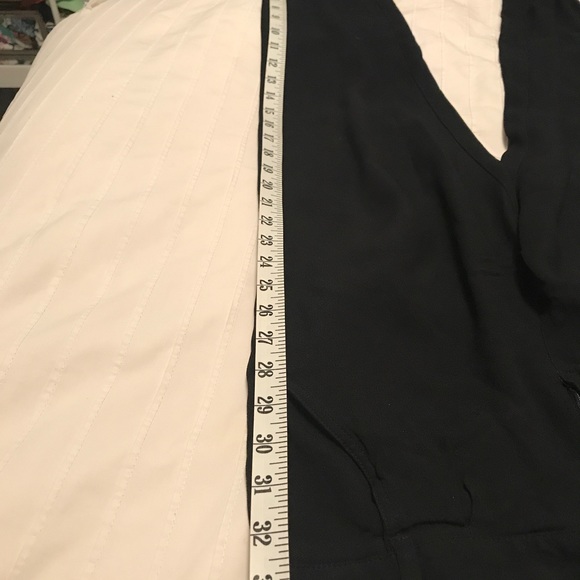 ❤️BENETTON - black chiffon pants with pockets - Picture 7 of 8