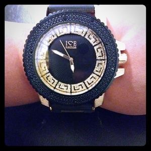 Ice Nation Gold & Black Watch NWOT