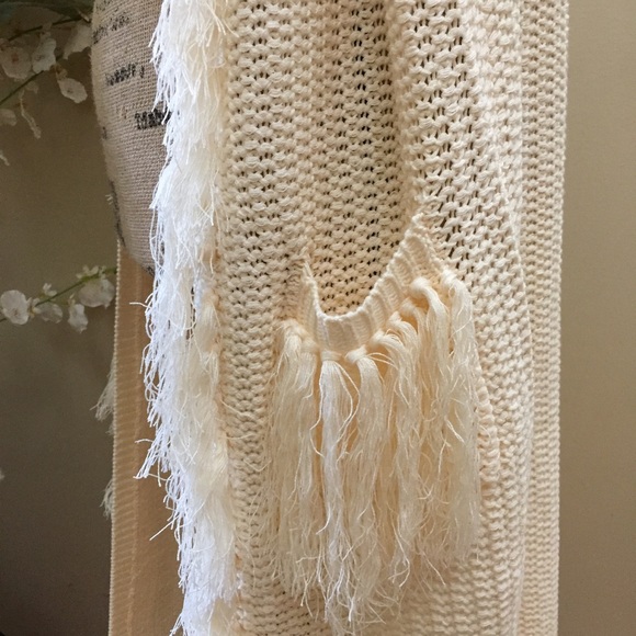 HP Boutique BOHO tassled hippie chic sweater cardi - Picture 7 of 8