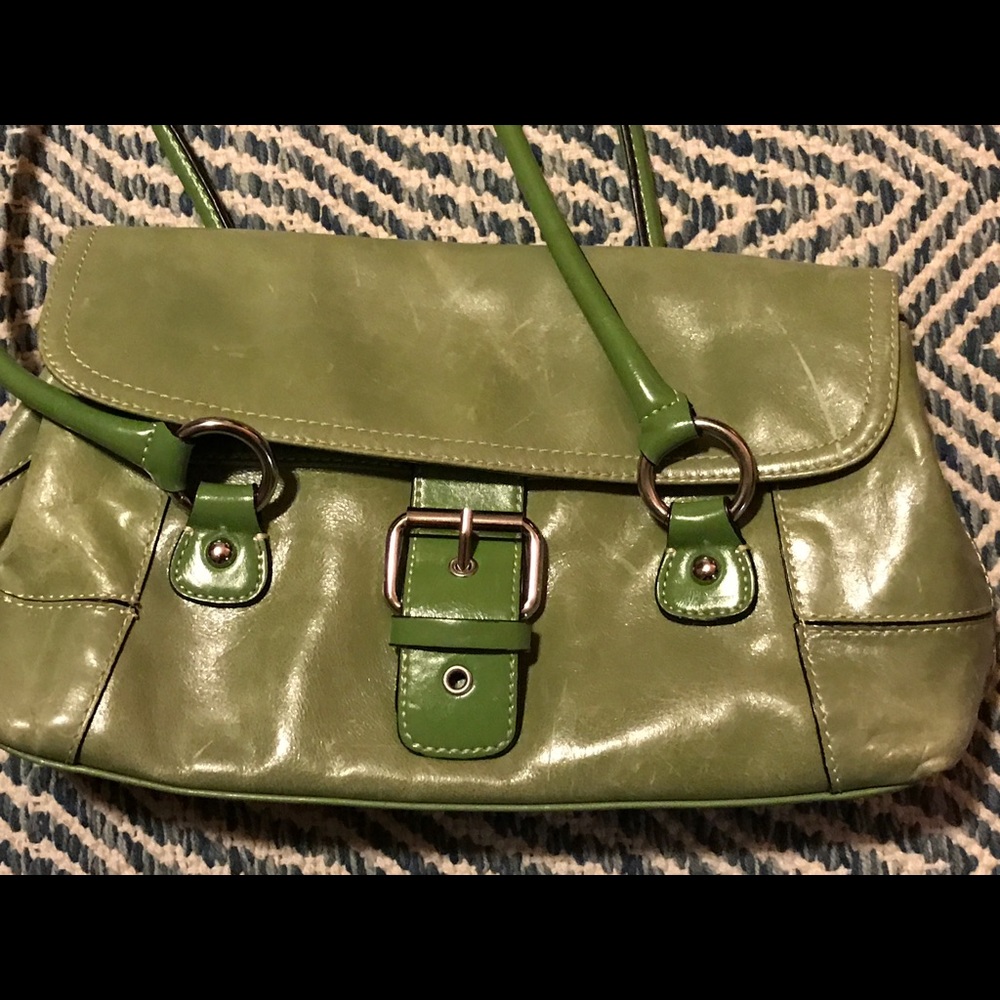 Giani Bernini green leather purse