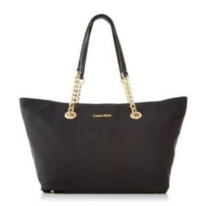 Calvin Klein Florence Top-Zip Small Tote - Black