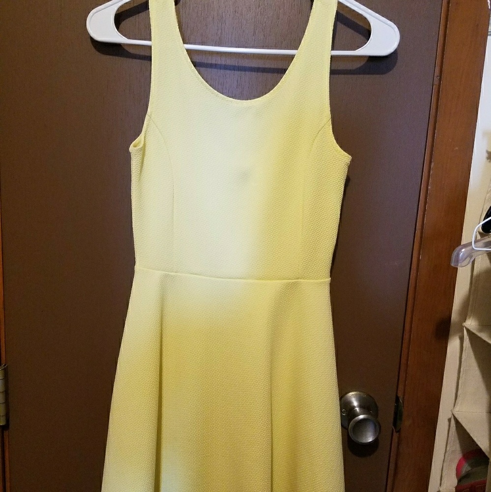 Pastel yellow event dress
