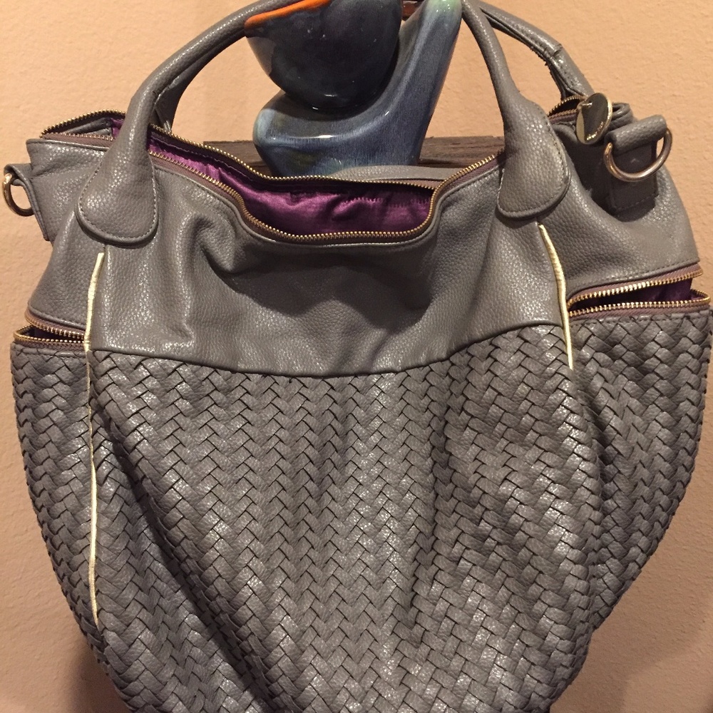 Gray Deux Lux large hobo bag