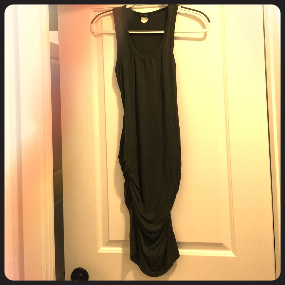 Like New Moss Green Cinched Dress