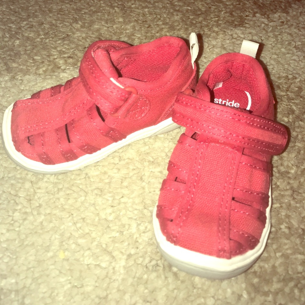 Red Stride Rite Closed Toe Sandals