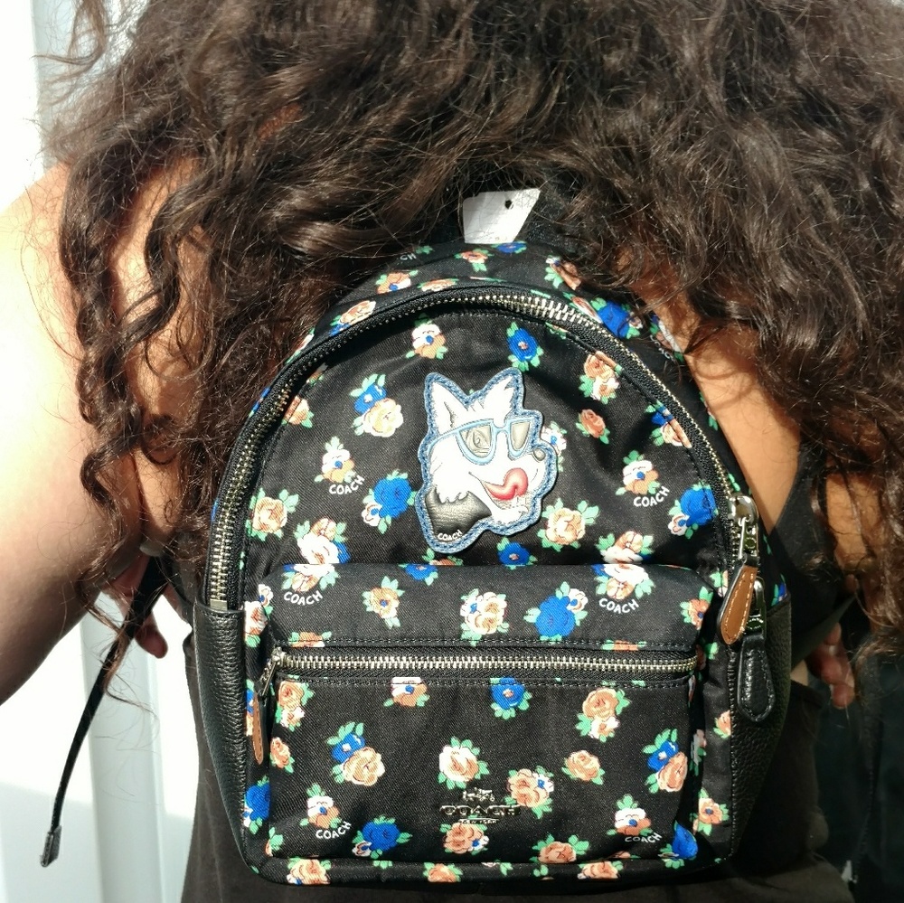 NWT coach floral backpack-FREE bracelet included!
