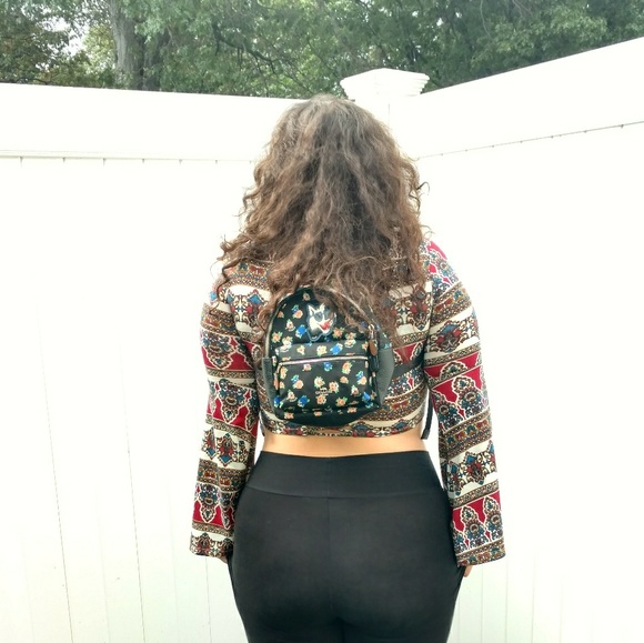 NWT coach floral backpack-FREE bracelet included! - Picture 5 of 8