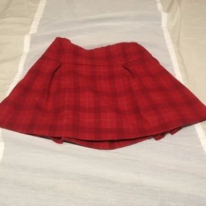 Jacadi girls size 10y plaid skirt