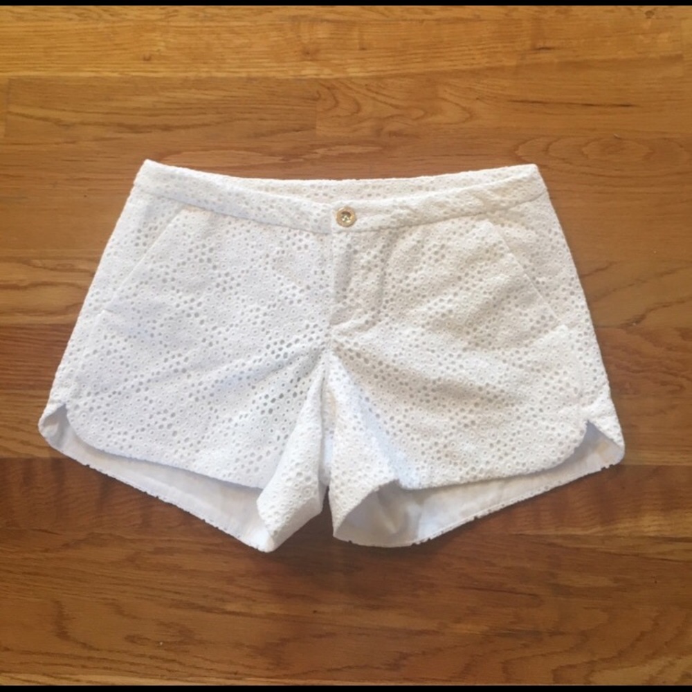 Lilly Pulitzer white adie shorts 00