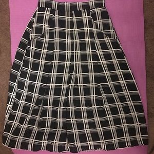 back and white skirt