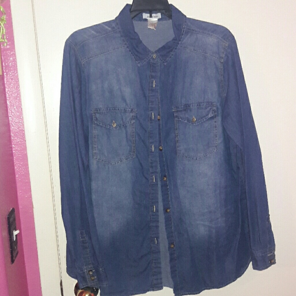 Demin button up