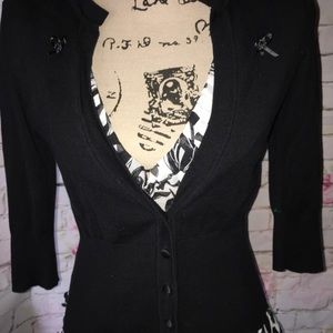 🦄WHBM Cardigan with Bow Accents