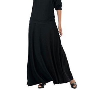Cotton/spandex maxi skirt