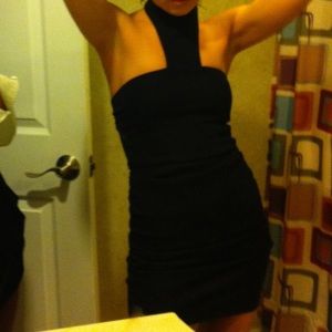 ASOS Bodycon Dress with High Neck XS