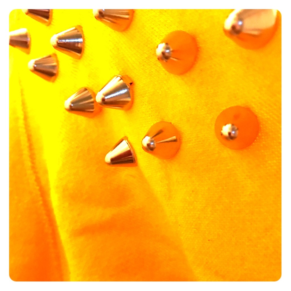 Studded Yellow Hoodie