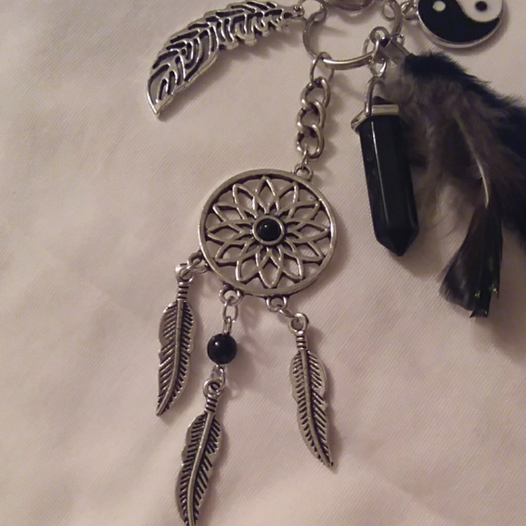 Dreamcatcher key chain, black - Picture 2 of 3