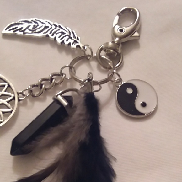 Dreamcatcher key chain, black - Picture 3 of 3