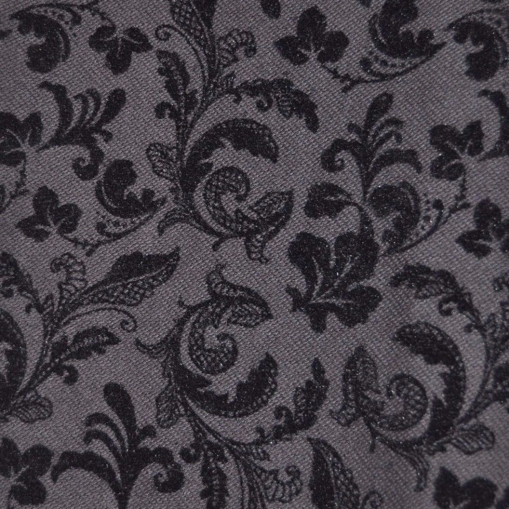 NEW Black Flocked Jacquard Jeggings [A2] - Picture 2 of 7