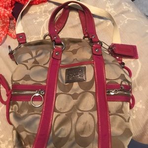 Pink coach purse