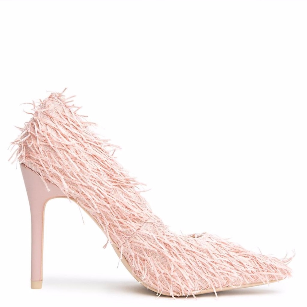 Pink Fringe Pump