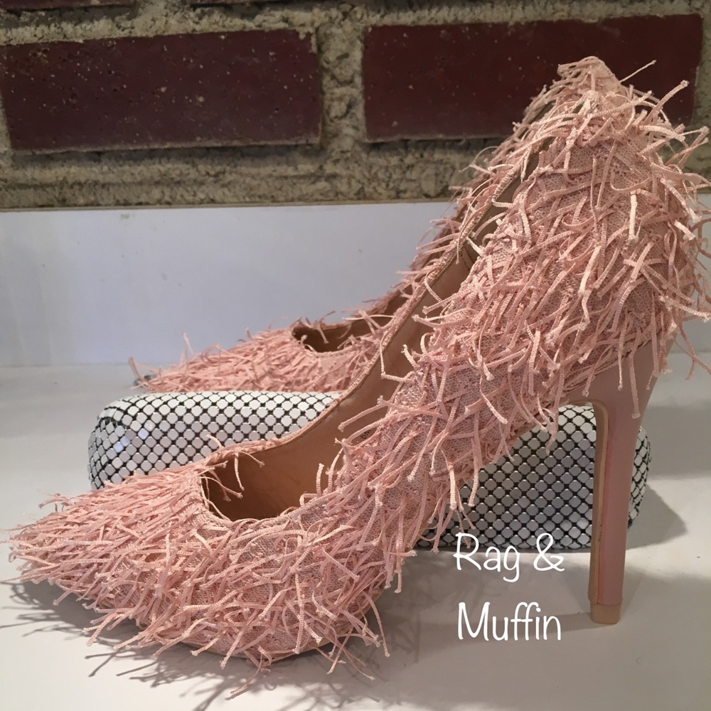 Pink Fringe Pump - Picture 7 of 13
