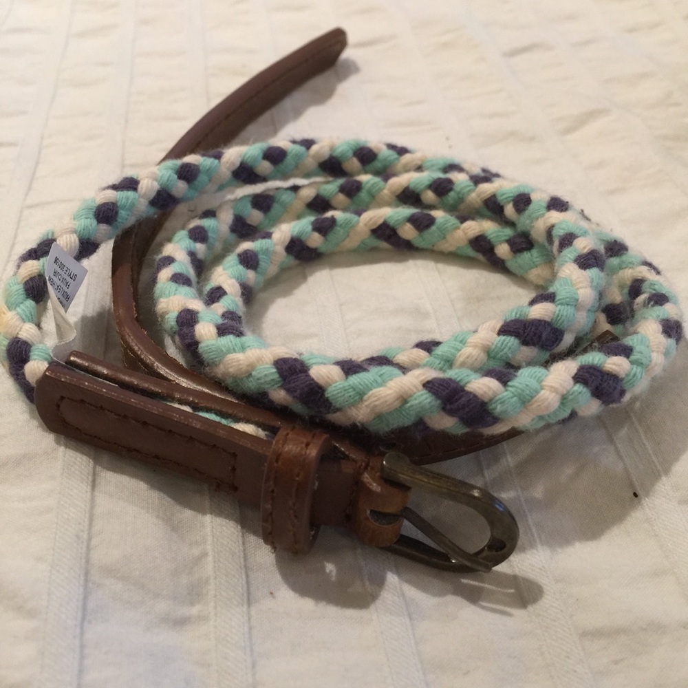 3 color woven belt