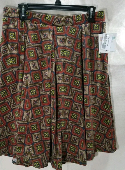 Lularoe Skirt Madison Soft Geometric print - Picture 1 of 3