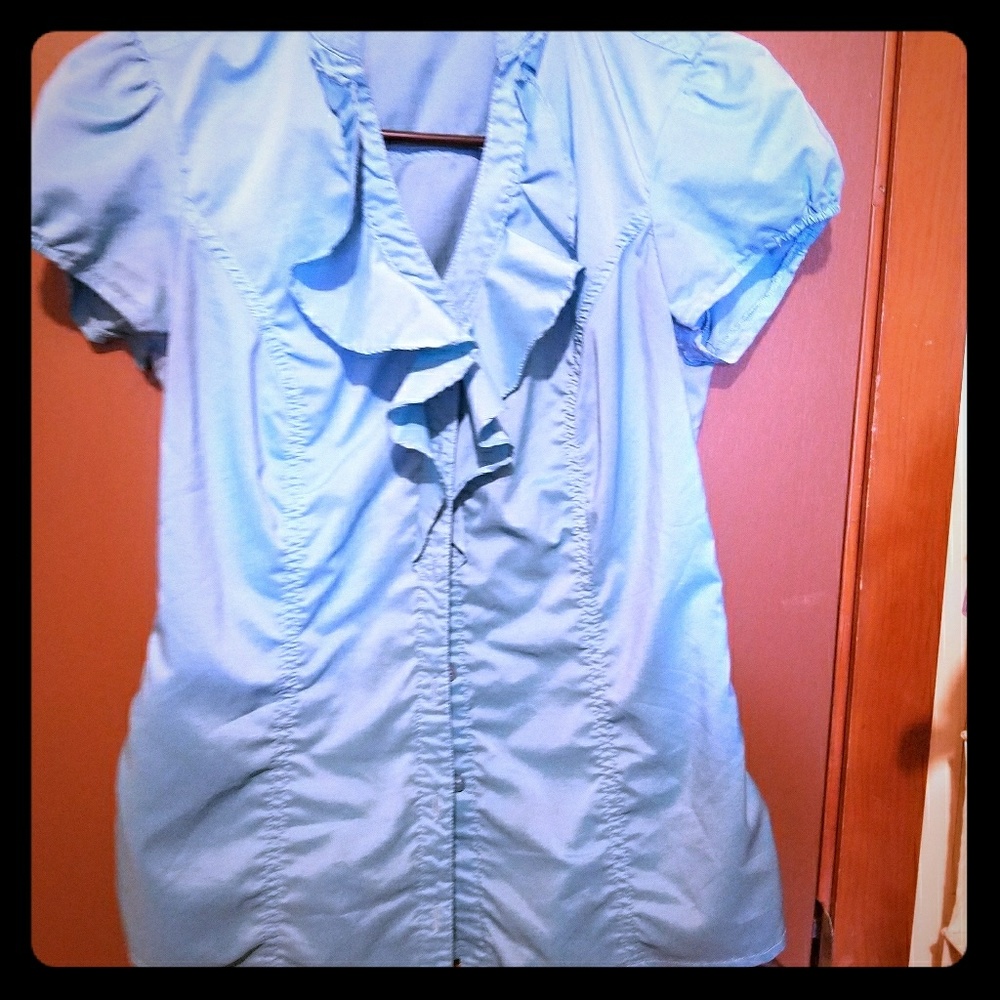 Light blue professional top