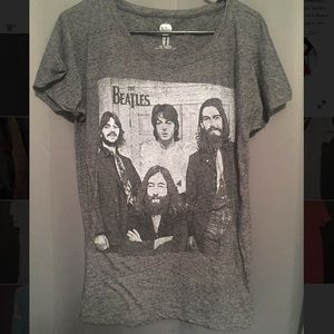Grey Beatles tee