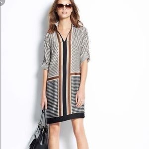 Ann Taylor Diamond Cross Border Shift Dress - LP