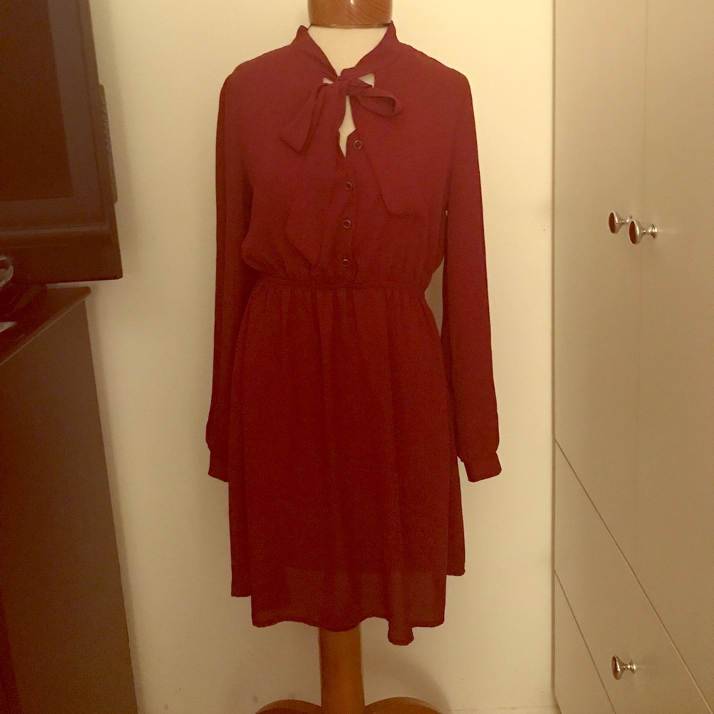 Long sleeved sophisticated dress