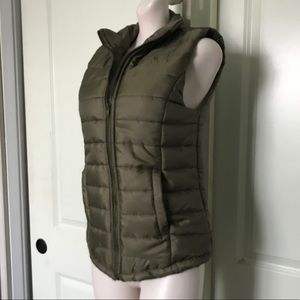Olive Green Puffer Vest